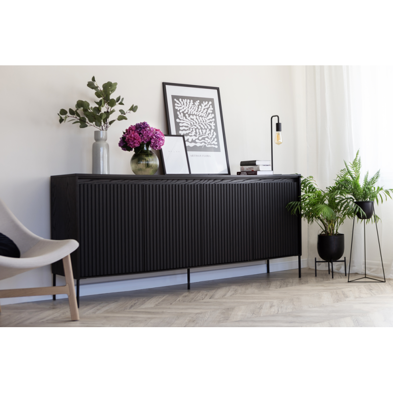 Komoda Trend TR4C czarna Lenart