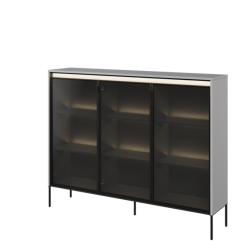 Witryna Trend TR8SC szara czarna Lenart