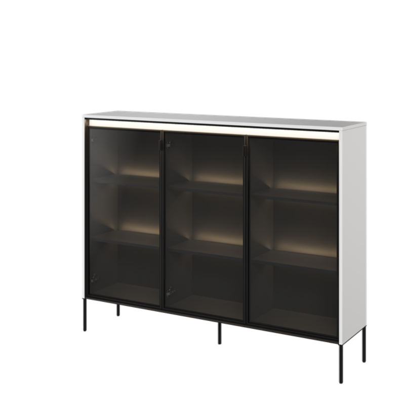 Witryna Trend TR8BIC biała czarna Lenart