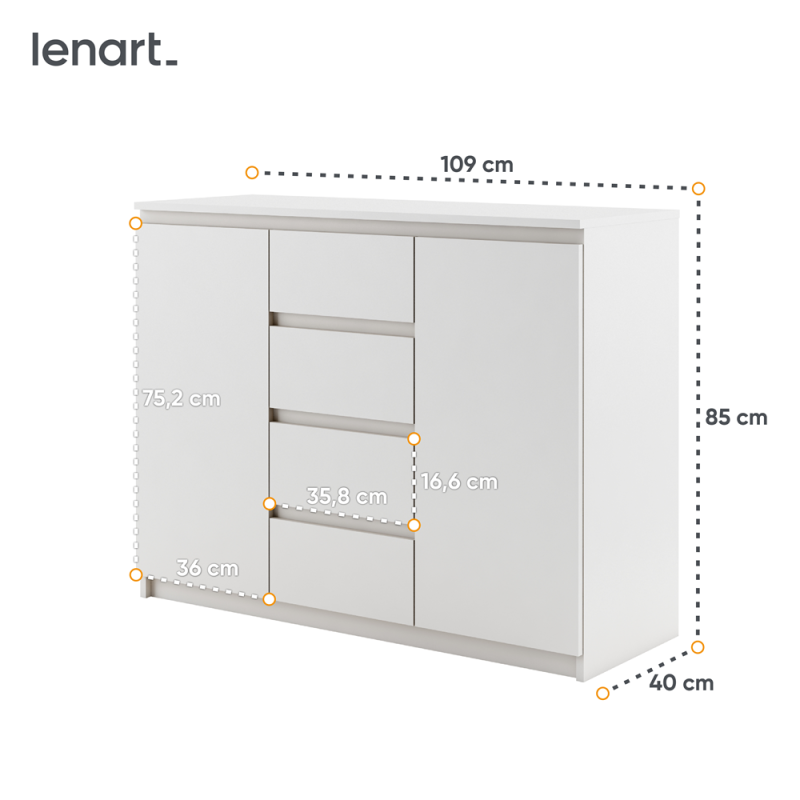 Komoda Idea ID-04 Lenart Kolekcja Idea