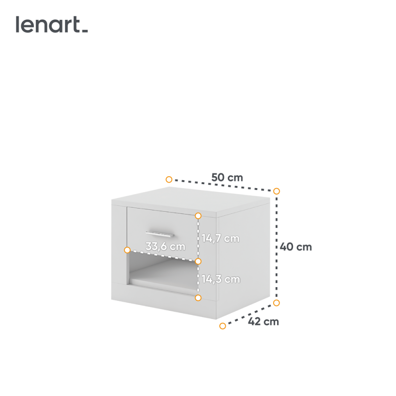 Szafka nocna Idea ID-07 Lenart Kolekcja Idea