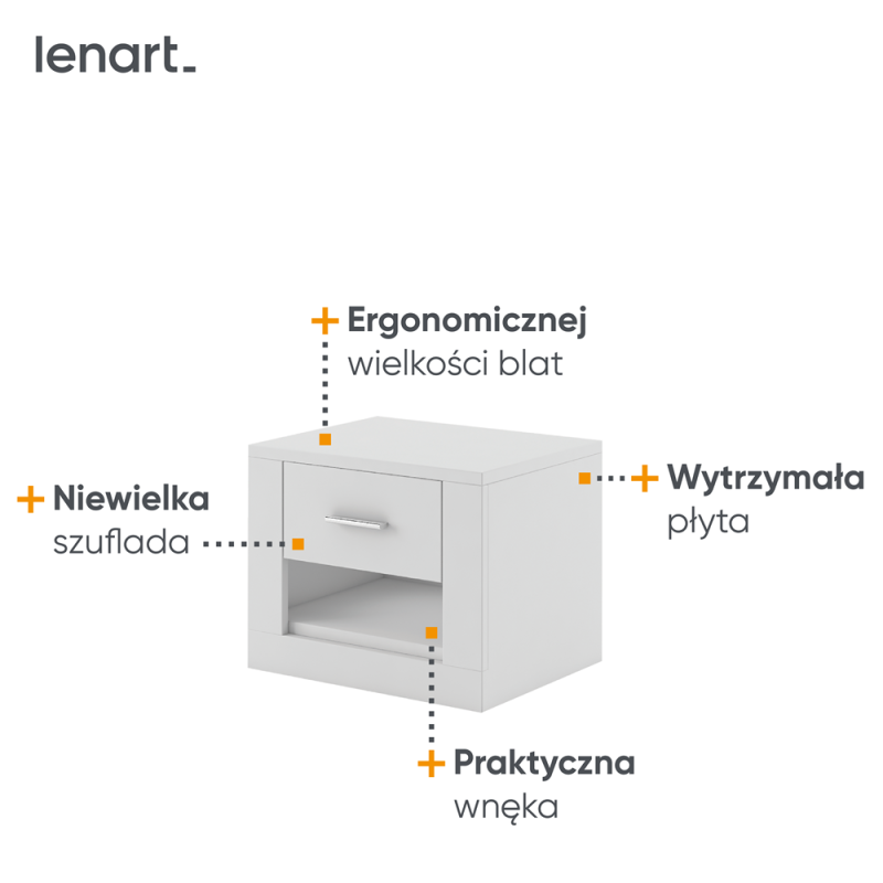 Szafka nocna Idea ID-07 Lenart Kolekcja Idea