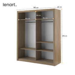 Szafa przesuwna z lustrem Arti AR-03 Lenart Kolekcja Arti Szafa przesuwna z lustrem Arti AR-03 Lenart Kolekcja Arti