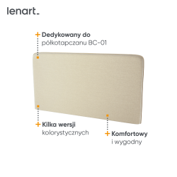 BED CONCEPT BC-16 - zagłówek tapicerowany 140 do BC-01