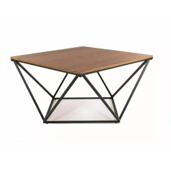 ŁAWA SILVER A ORZECH/CZARNY 80X80 ŁAWA SILVER A ORZECH/CZARNY 80X80