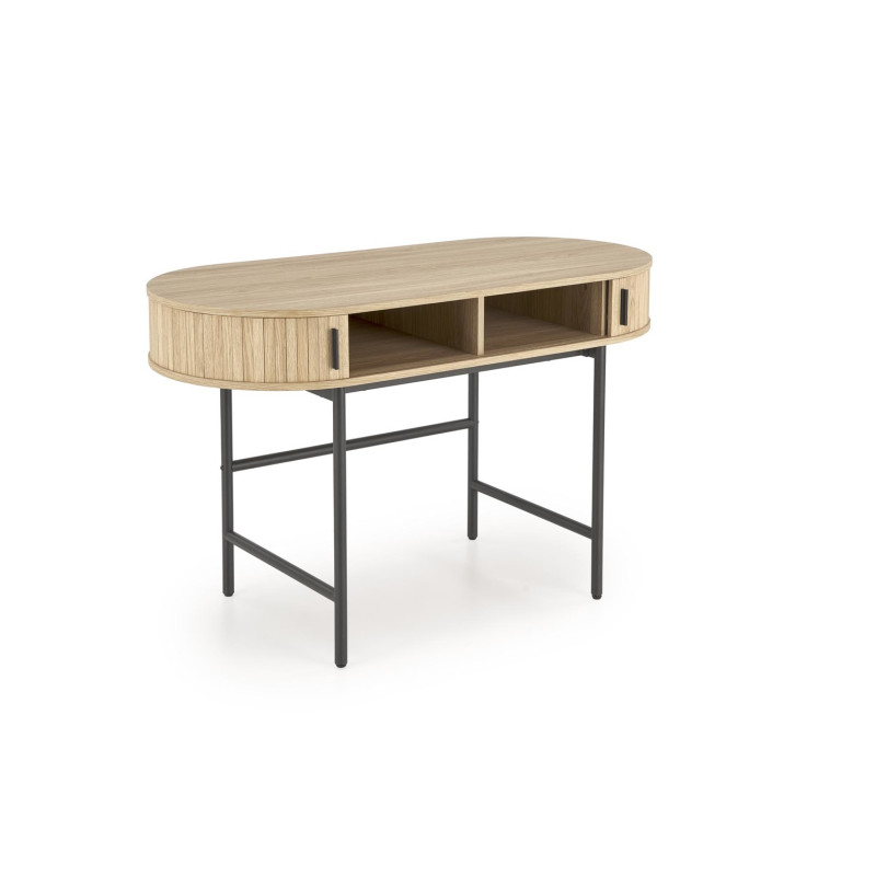 B51 biurko naturalny / czarny