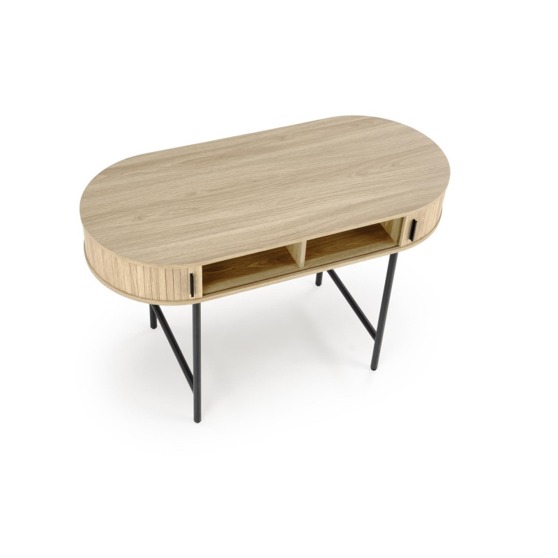 B51 biurko naturalny / czarny