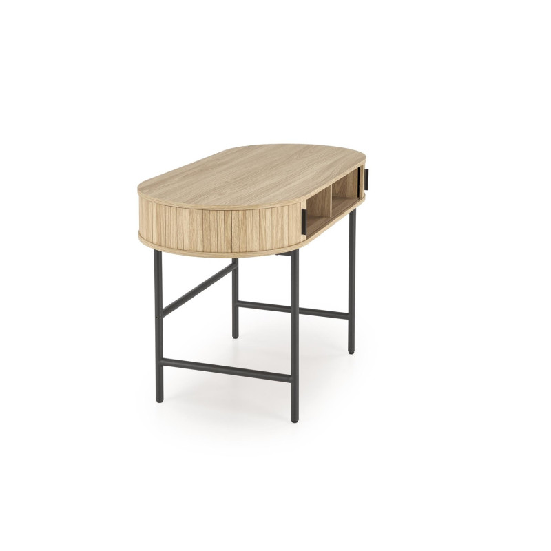 B51 biurko naturalny / czarny