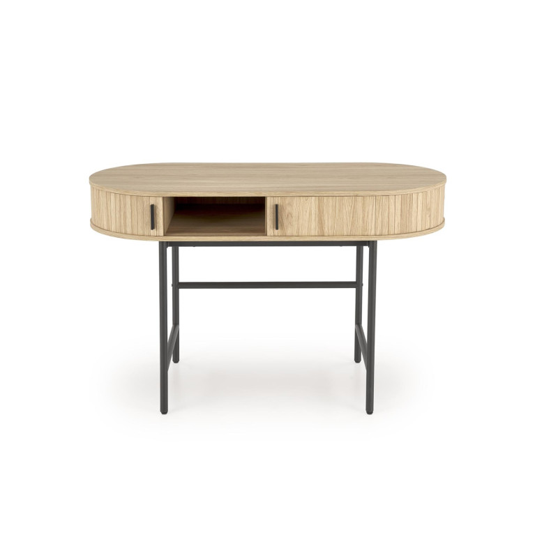 B51 biurko naturalny / czarny