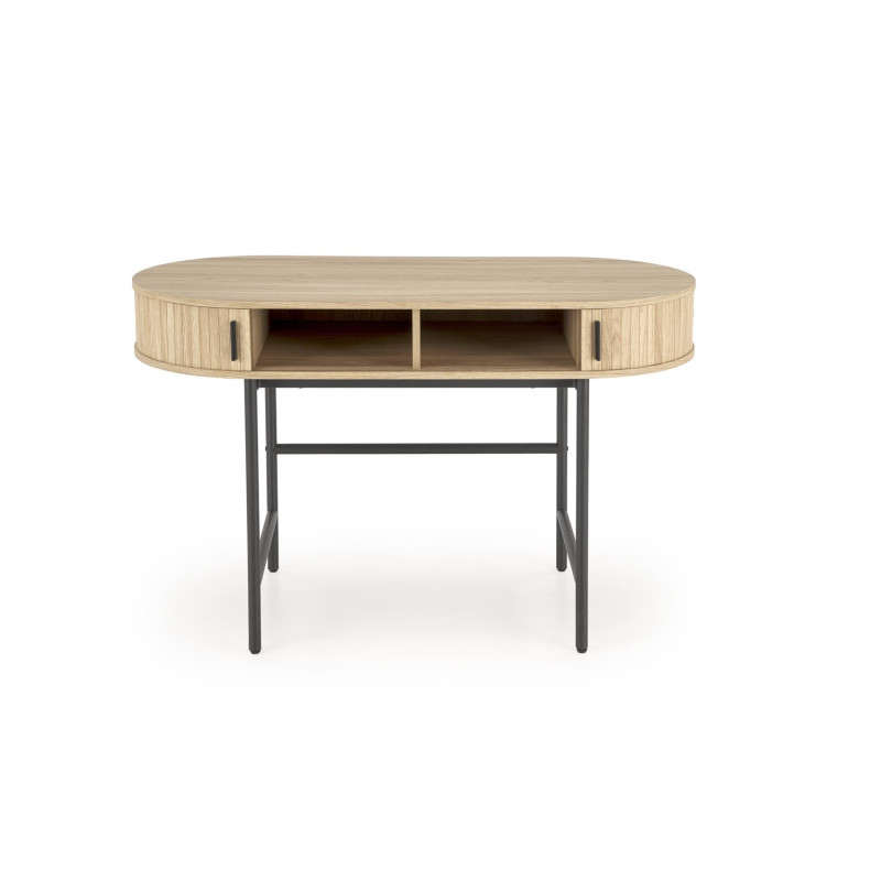 B51 biurko naturalny / czarny