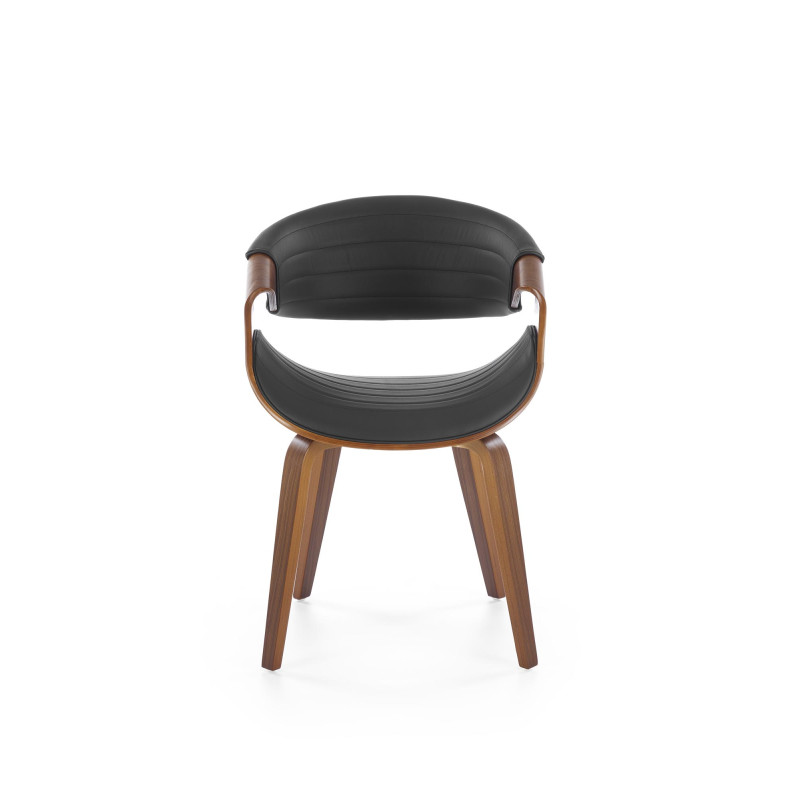 Krzesło z giętego drewna Earth czarny/orzechowy