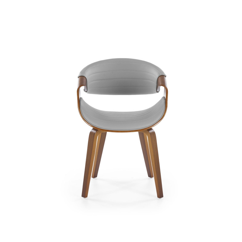 Krzesło z giętego drewna Earth popielaty/orzechowy