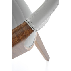 Krzesło z giętego drewna Earth popielaty/orzechowy