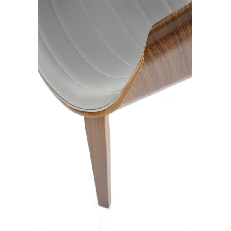 Krzesło z giętego drewna Earth popielaty/orzechowy