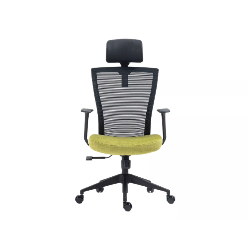 FOTEL OBROTOWY Q-328H CZARNY/ZIELONY