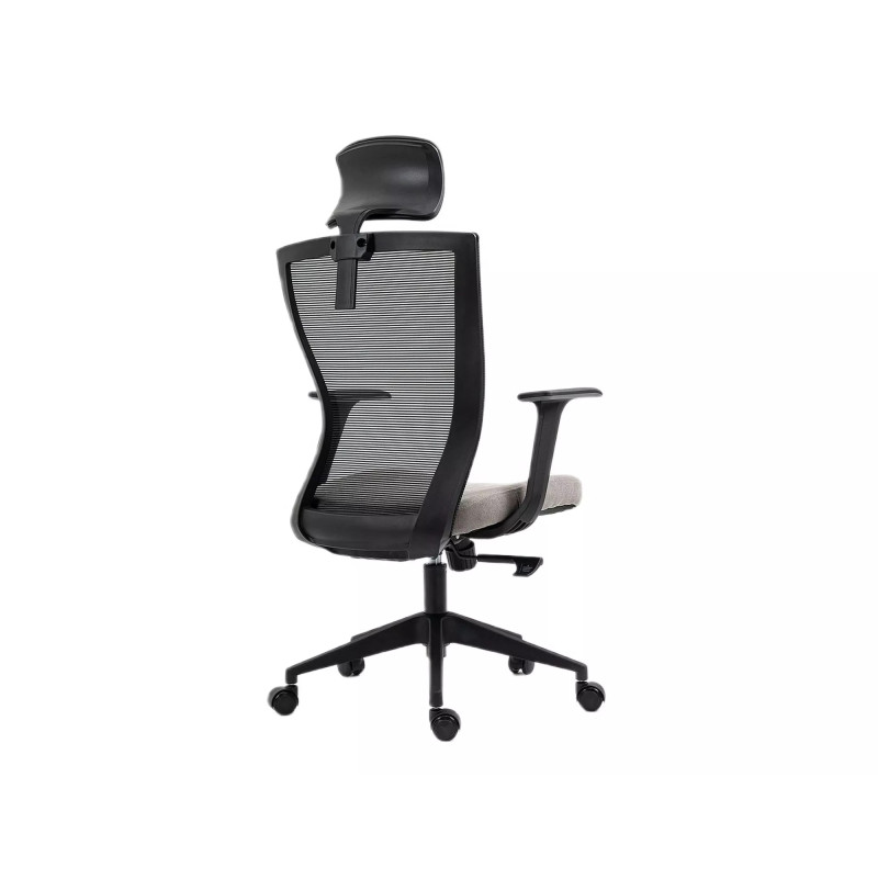 FOTEL OBROTOWY Q-328H CZARNY/SZARY