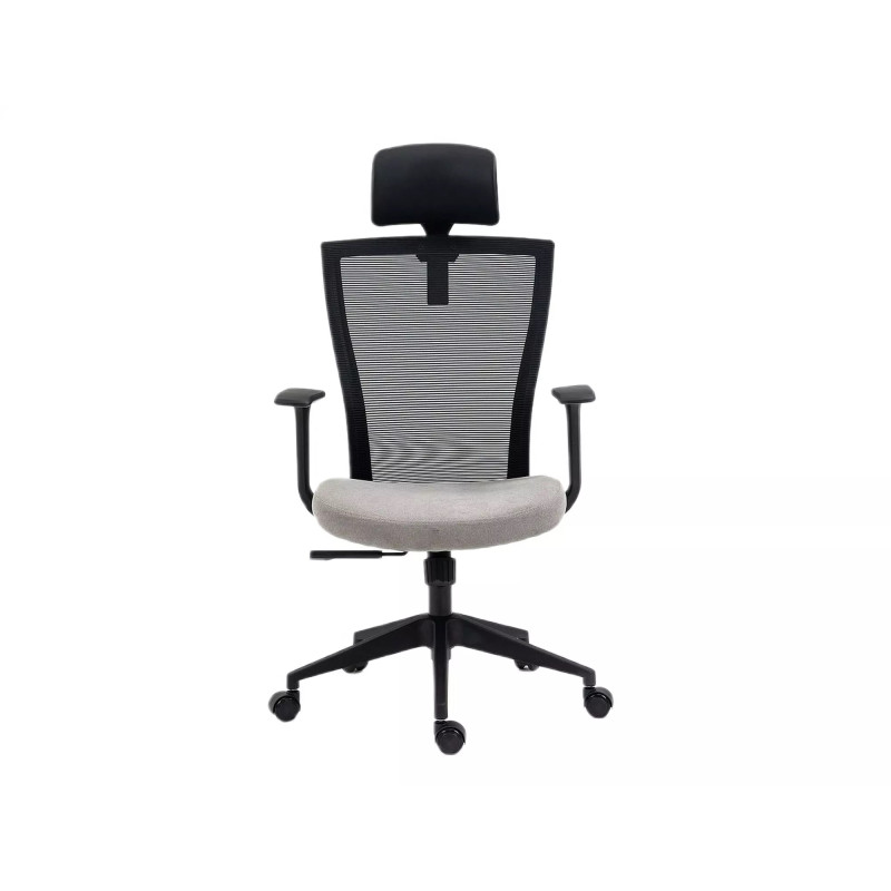 FOTEL OBROTOWY Q-328H CZARNY/SZARY