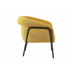 FOTEL CLOVER BREGO CZARNY STELAŻ/ CURRY 68