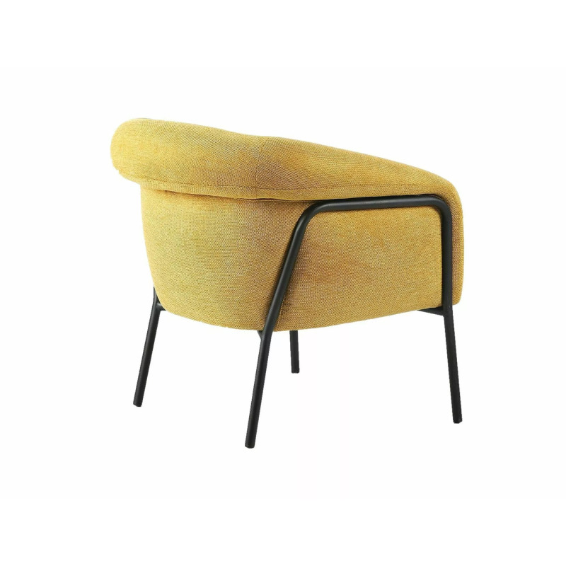 FOTEL CLOVER BREGO CZARNY STELAŻ/ CURRY 68