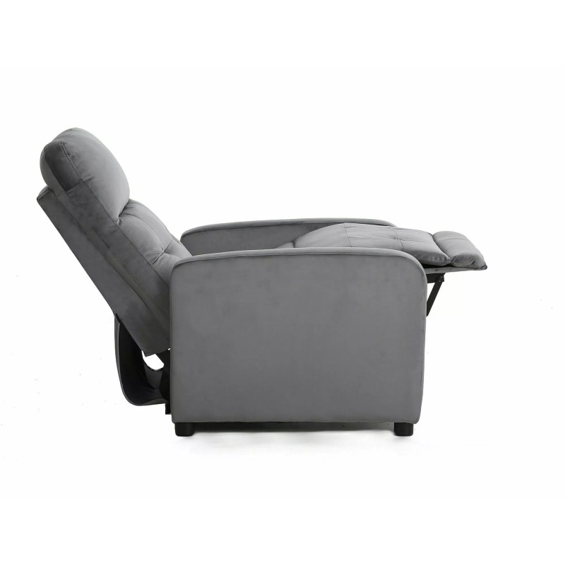 FOTEL ROZKŁADANY OTUS VELVET SZARY BLUVEL 14