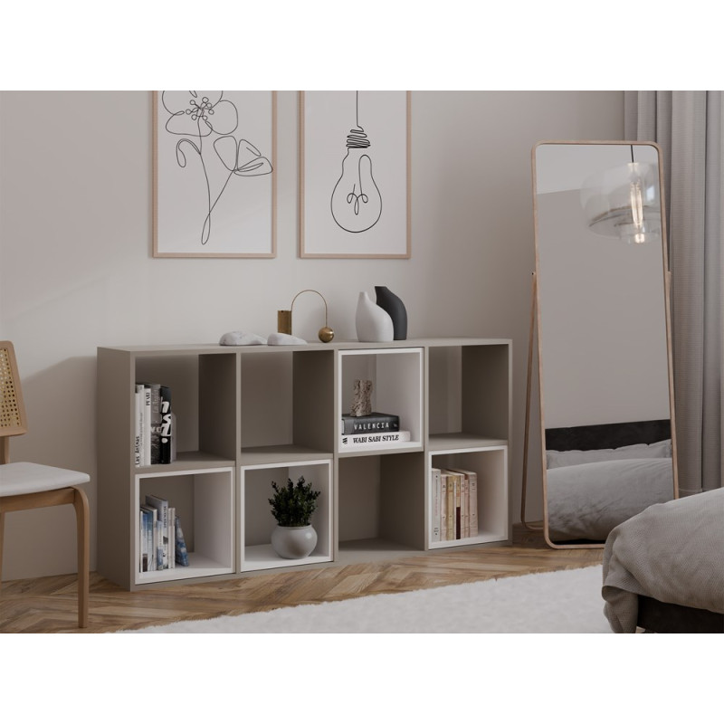 Regał Malax 2X4 Glina