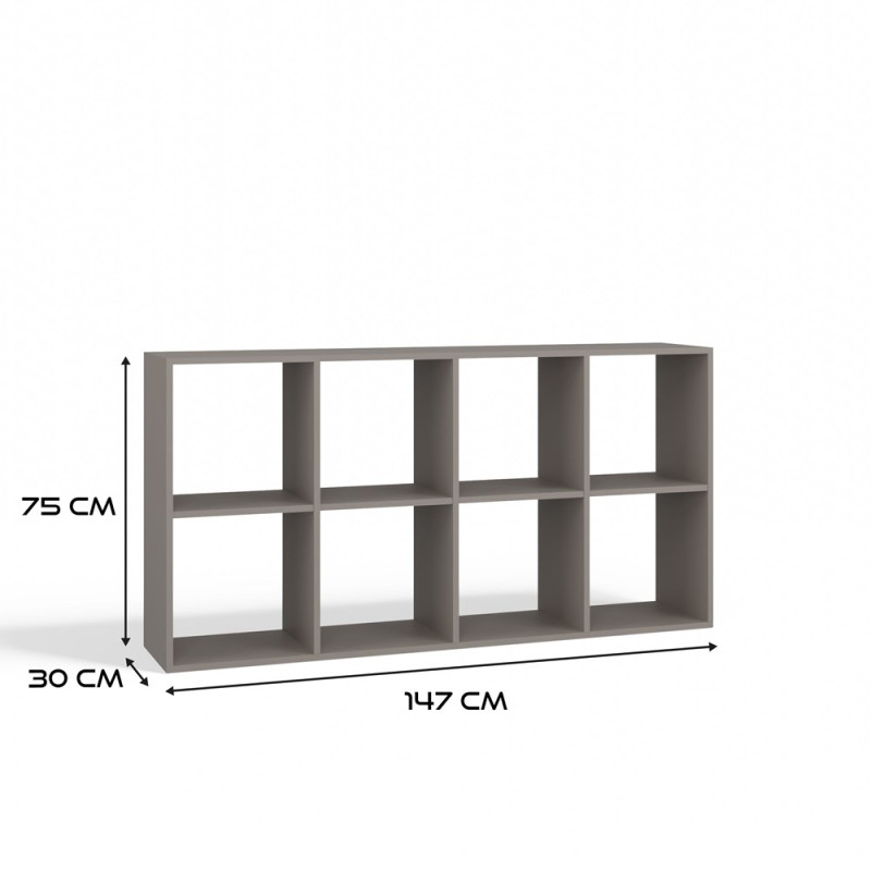 Regał Malax 2X4 Glina