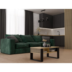 Ława Modern 2P Slim Dąb Artisan Czarny Ława Modern 2P Slim Dąb Artisan Czarny