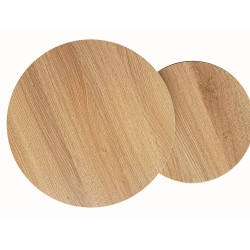 ŁAWA DION DĄB/CZARNY (ZESTAW)