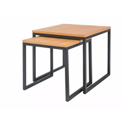 ŁAWA LARGO DUO DĄB/CZARNY (ZESTAW)