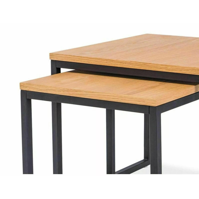 ŁAWA LARGO DUO DĄB/CZARNY (ZESTAW)