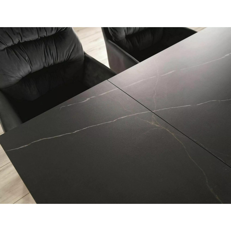 Stół ceramiczny Westin Ceramic sahara noir/czarny mat(160-240)x90
