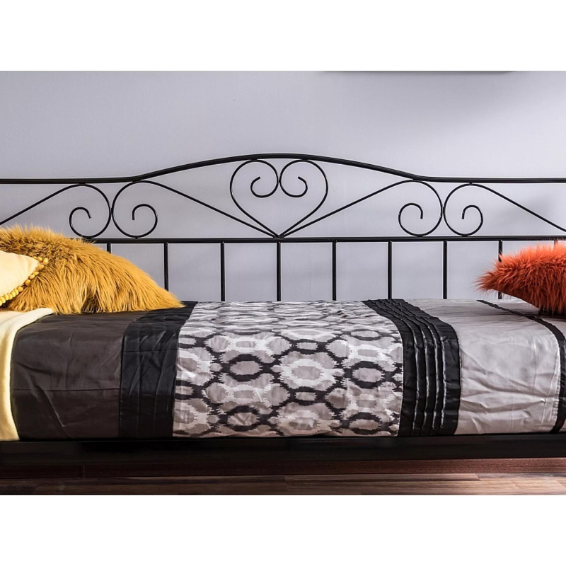 ŁÓŻKO BIRMA 90X200 CZARNY