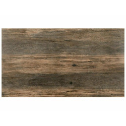 Rozkładany stół Columbus Ceramic brązowy efekt drewna/czarny 160(240)x90