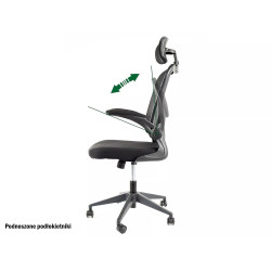 FOTEL OBROTOWY Q-060 CZARNY FOTEL OBROTOWY Q-060 CZARNY