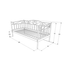 ŁÓŻKO BIRMA 90X200 BIAŁY ŁÓŻKO BIRMA 90X200 BIAŁY