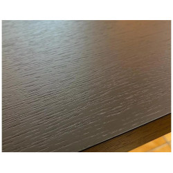 Rozkładany stół Domingo okleina naturalna czarny/czarny fi 100(100-250)