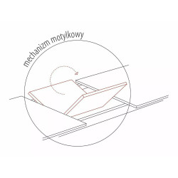 Nowoczesny stół Porto Ceramic ciemny szary/czarny mat 120(160)x120