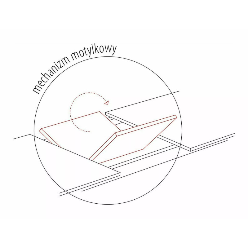 Nowoczesny stół Porto Ceramic ciemny szary/czarny mat 120(160)x120