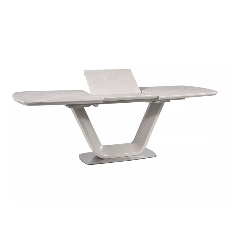 Ceramiczny stół Armani Ceramic szary efekt marmuru/szary mat 160(220)x90