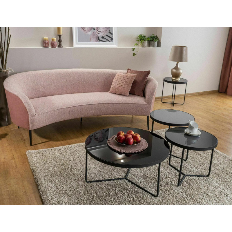 ŁAWA ARTEMIDA SZARY+CZARNY / CZARNY (ZESTAW)