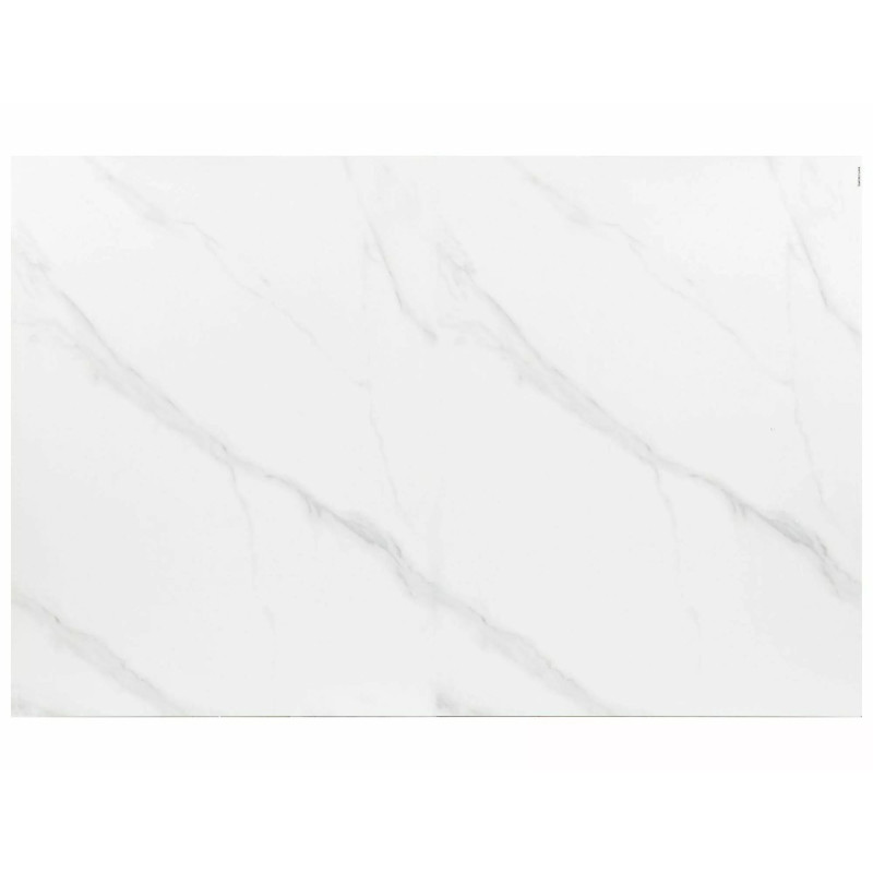 Stół rozkładany Westin SC biały efekt marmuru/czarny mat 120(160)x80