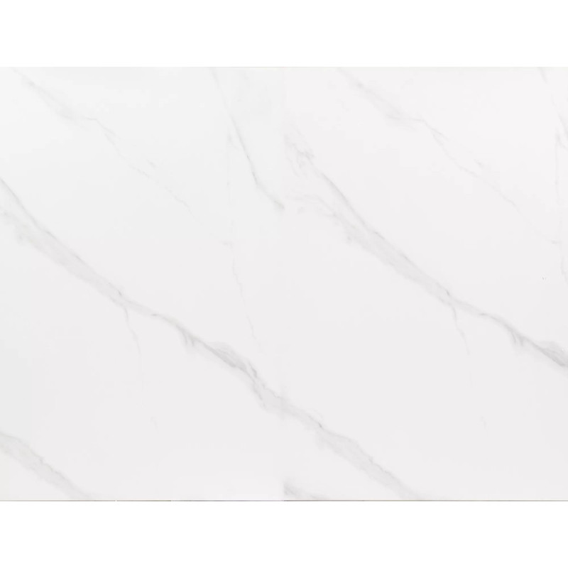 Stół rozkładany Westin SC biały efekt marmuru/czarny mat 120(160)x80