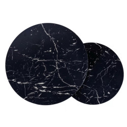 ŁAWA AMARO CZARNY (EFEKT MARMURU)/CZARNY (ZESTAW)