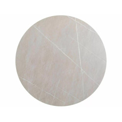 Okrągły stół Murano szary/czarny metal FI120