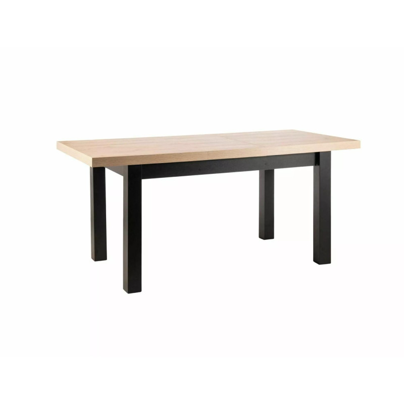 STÓŁ PRESTO DĄB ARTISAN / CZARNY 140(218)X80