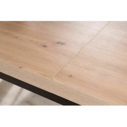 STÓŁ PRESTO DĄB ARTISAN / CZARNY 140(218)X80