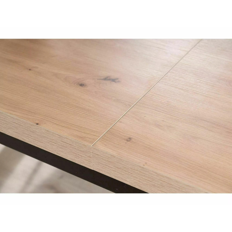 STÓŁ PRESTO DĄB ARTISAN / CZARNY 140(218)X80