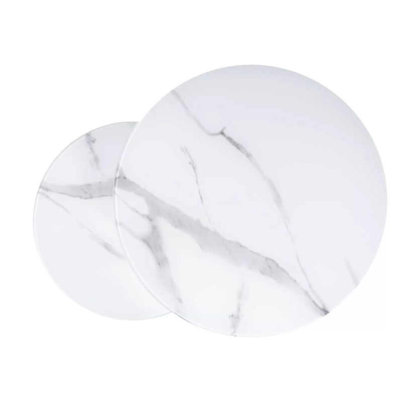 ŁAWA ATLANTA C BIAŁY MAT EFEKT MARMURU / CZARNY MAT ZESTAW