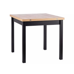 STÓŁ FLIP DĄB ARTISAN / CZARNY 80(160)X80