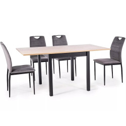 STÓŁ FLIP DĄB ARTISAN / CZARNY 80(160)X80